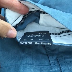 NWT Roundtree & Yorke Casuals Classic Fit Flat Front Big Man Shorts 52 Inseam 11